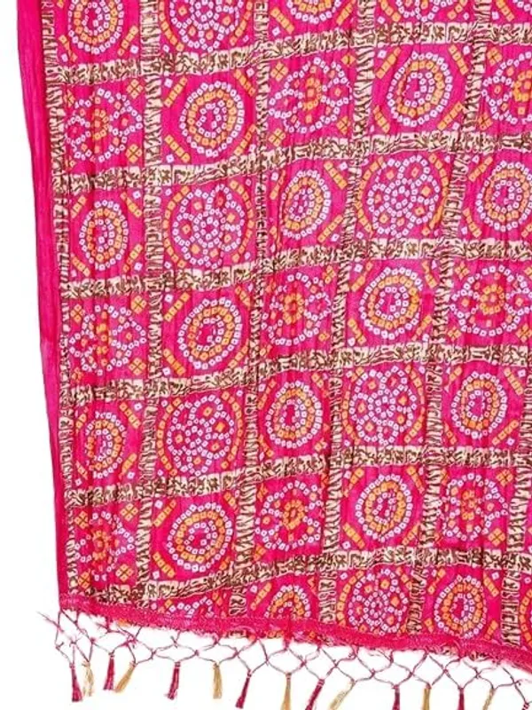 Product_Summary_Fabway_Clothing_Women_Chanderi_Anarkali_Kurta_With_Dupatta_Bandhani_Ethnic_Dress_V_Neck_Flared_Anarkali_Suit_Set_S_Xxl