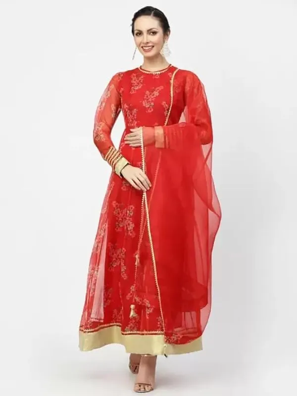 Organza_Anarkali_Floral_Printed_Kurta_Pent_Set_With_Dupatta_Set_Anarkali_Kurti_For_Women