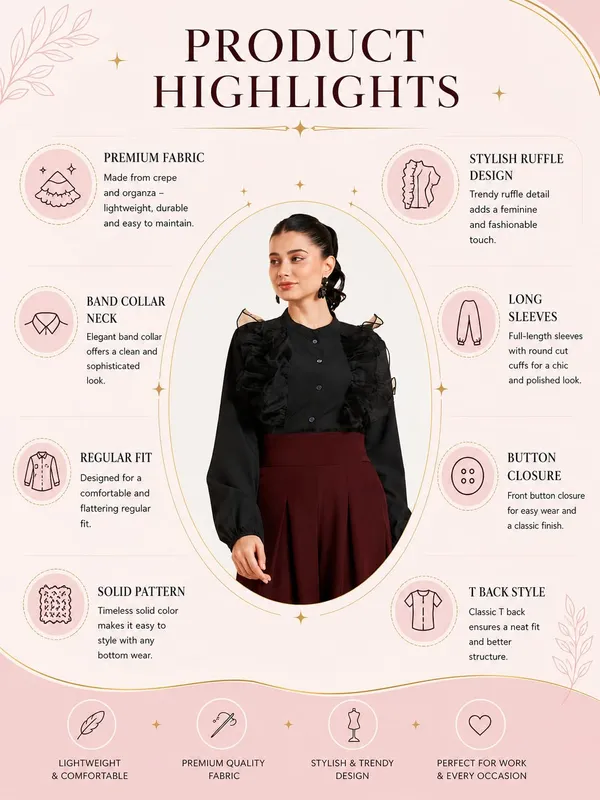 Ruffle_Shirt_Stylish_Top_Casual_Regular_Fit