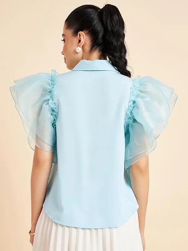 Women_S_Organza_Sheer_Shirt_Top_Puff_Sleeves_Western_Top_Regular_Fit