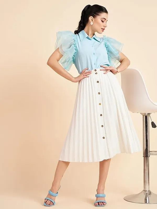 Women_S_Organza_Sheer_Shirt_Top_Puff_Sleeves_Western_Top_Regular_Fit