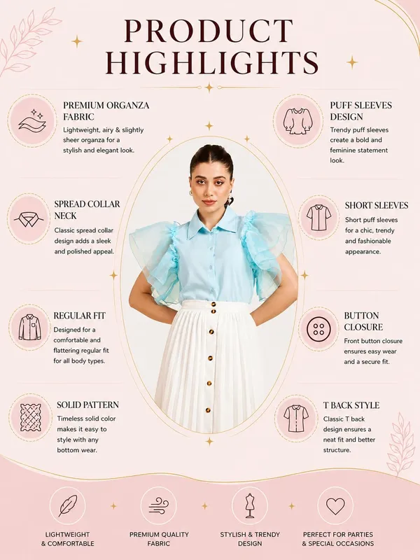 Women_S_Organza_Sheer_Shirt_Top_Puff_Sleeves_Western_Top_Regular_Fit