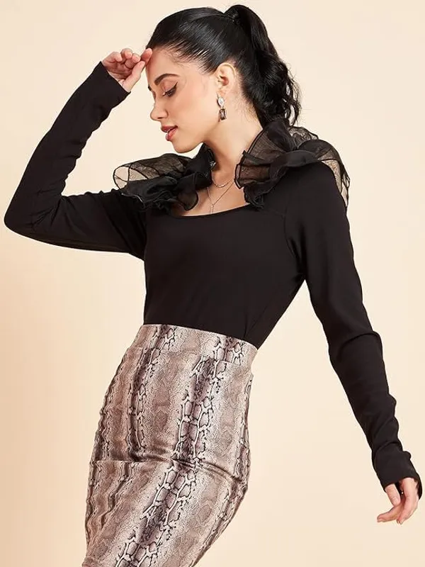Fabway_Women_Ruffle_Collar_Stretchable_Top_Stylish_Western_Top_Trendy_Going_Out_Top_Regular_Fit_S_Xxl