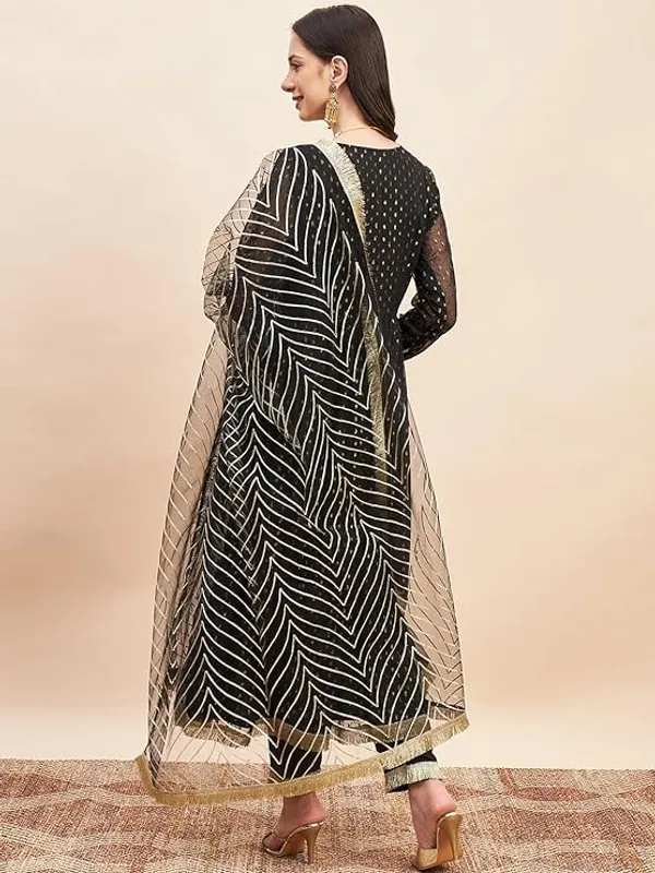 Women_Lurex_Anarkali_Kurta_And_Pant_Set_With_Dupatta
