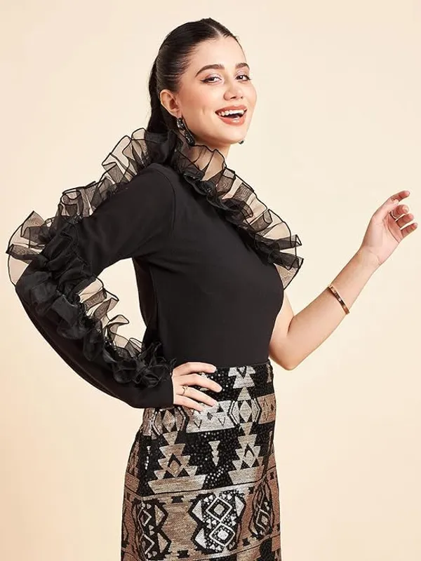 Fabway_Women_One_Shoulder_Ruffle_Top_Stylish_Western_Top_Trendy_Going_Out_Top_Regular_Fit_S_Xxl