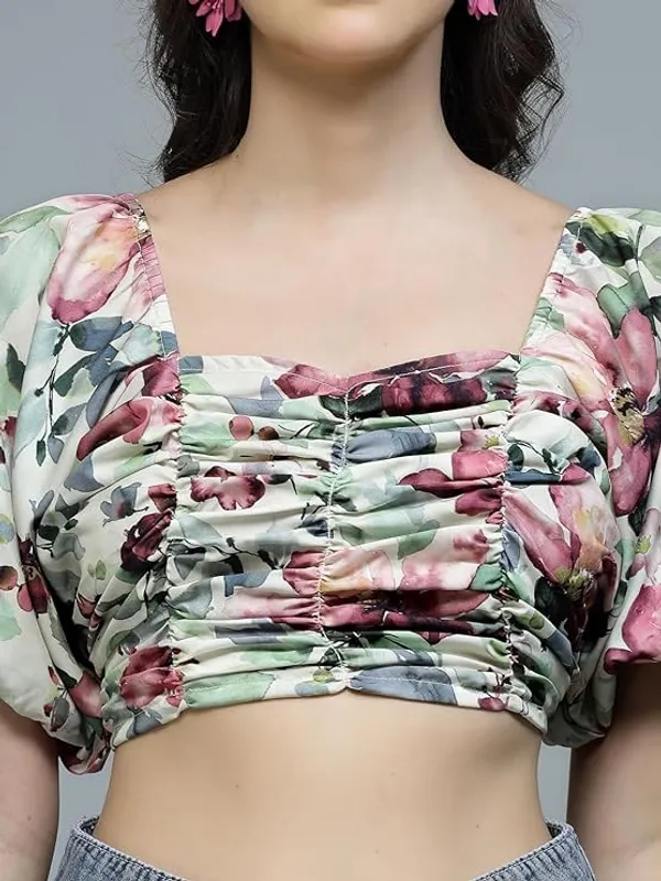 Women_Floral_Crop_Top_Ruched_Front_Sweetheart_Neck_Smocked_Back_Stylish_Summer_Top_Puff_Sleeves_Trendy_S_Xxl