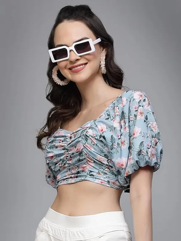 Women_Floral_Crop_Top_Ruched_Front_Sweetheart_Neck_Smocked_Back_Stylish_Summer_Top_Puff_Sleeves_Trendy_S_Xxl
