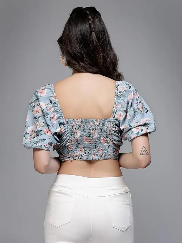 Women_Floral_Crop_Top_Ruched_Front_Sweetheart_Neck_Smocked_Back_Stylish_Summer_Top_Puff_Sleeves_Trendy_S_Xxl
