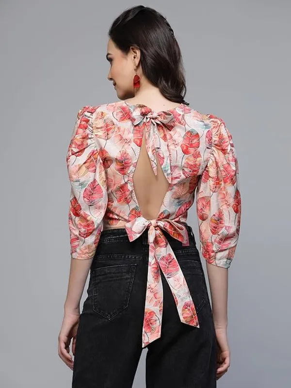 Women_Backless_Printed_Top_Tie_Back_Stylish_Top_Crepe_Fabric_Trendy_Western_Top_3_4_Sleeves_S_Xxl