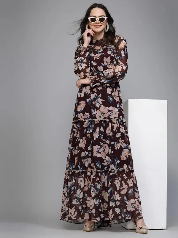Women_S_Floral_Printed_Chiffon_Maxi_Dress_Long_Sleeve_Tiered_A_Line_Dress_Round_Neck_Casual_Party_Western_Dress_With_Lining_S_Xxl_Sizes