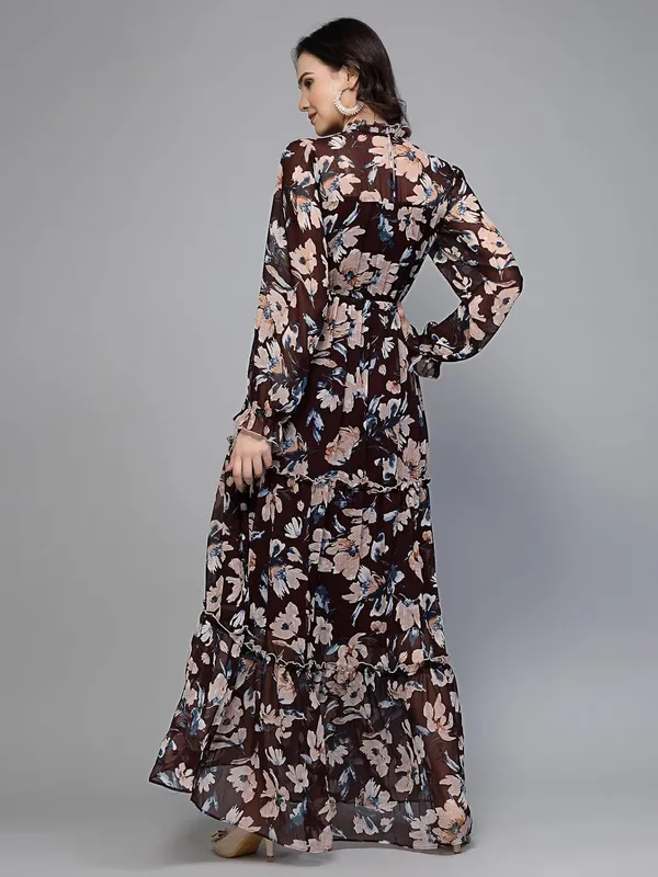 Women_S_Floral_Printed_Chiffon_Maxi_Dress_Long_Sleeve_Tiered_A_Line_Dress_Round_Neck_Casual_Party_Western_Dress_With_Lining_S_Xxl_Sizes