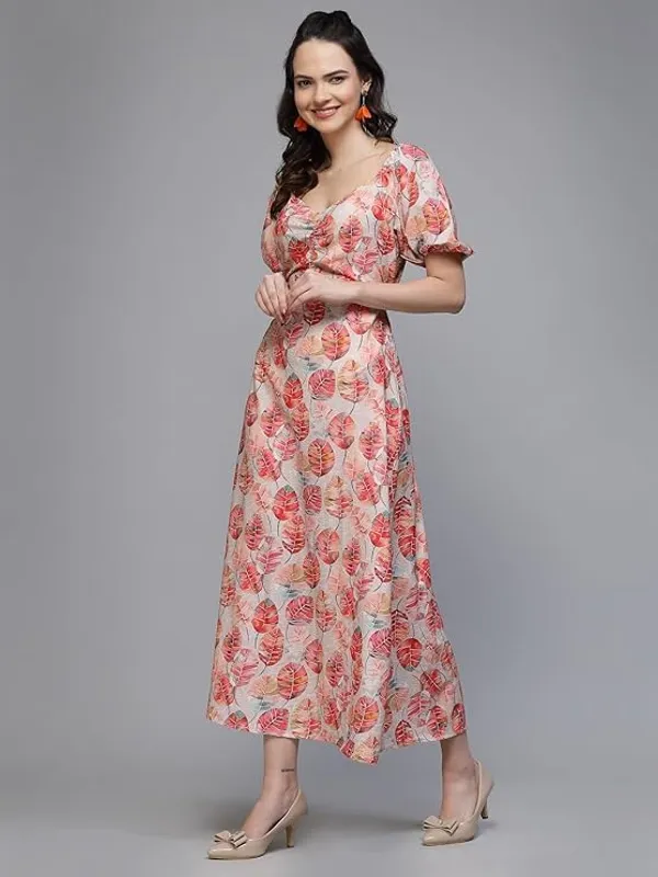 Women_Crepe_Printed_A_Line_Dress_Sweetheart_Neck_Puff_Sleeve_Elasticated_Waist_Summer_Casual_Stylish_Dress_S_Xxl