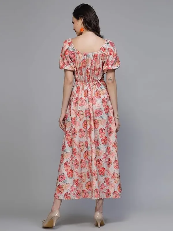 Women_Crepe_Printed_A_Line_Dress_Sweetheart_Neck_Puff_Sleeve_Elasticated_Waist_Summer_Casual_Stylish_Dress_S_Xxl