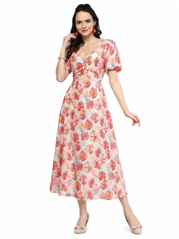 Women_Crepe_Printed_A_Line_Dress_Sweetheart_Neck_Puff_Sleeve_Elasticated_Waist_Summer_Casual_Stylish_Dress_S_Xxl