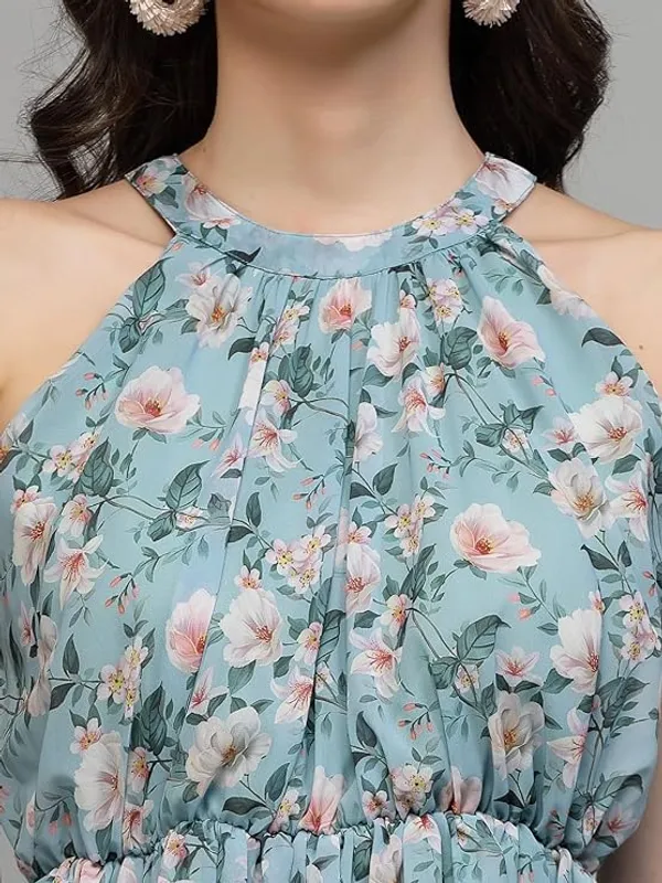 Women_Georgette_Halter_Neck_Dress_Printed_Sleeveless_Knee_Length_Fit_Flare_Summer_Party_Dress_With_Tie_Up_Back_S_Xxl