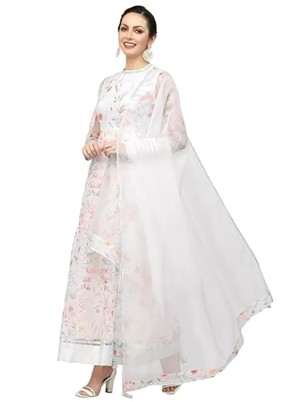 Organza_Floral_Anarkali_Kurta_Set_Full_Length_Dupatta