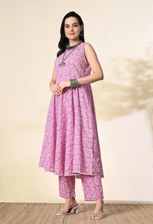 Women_Pure_Cotton_Kurta_Set_Printed_Anarkali_Kurta_With_Palazzo_Sleeveless_Flared_Ethnic_Set_Summer_Kurta_Set_S_Xxl