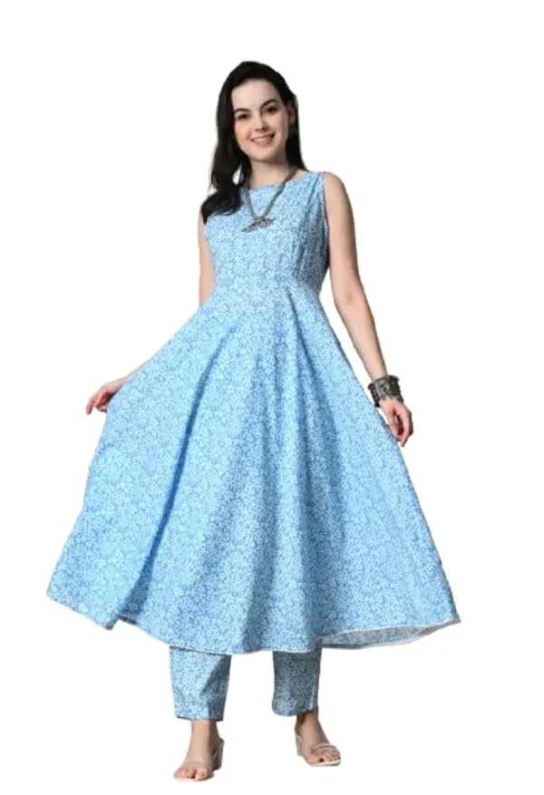Women_Pure_Cotton_Kurta_Set_Printed_Anarkali_Kurta_With_Palazzo_Sleeveless_Flared_Ethnic_Set_Summer_Kurta_Set_S_Xxl
