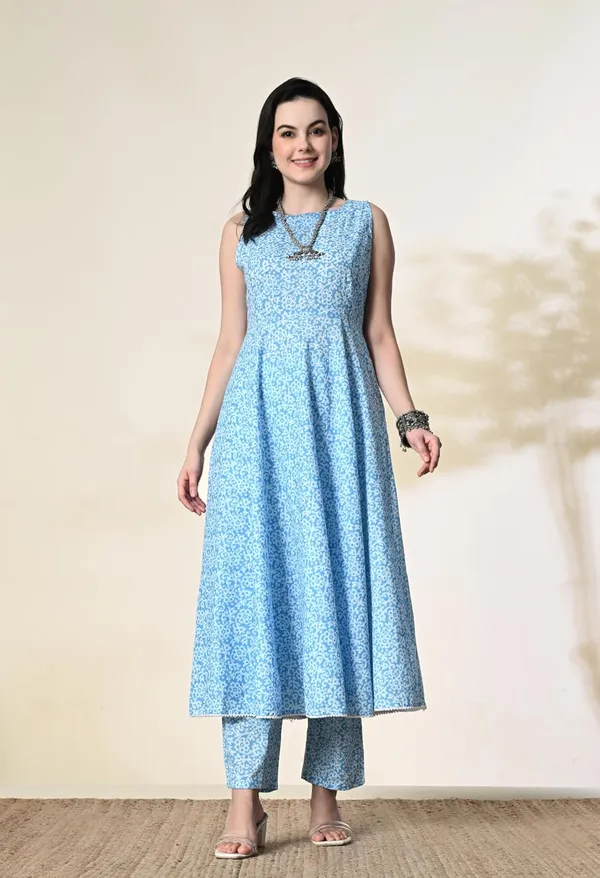 Women_Pure_Cotton_Kurta_Set_Printed_Anarkali_Kurta_With_Palazzo_Sleeveless_Flared_Ethnic_Set_Summer_Kurta_Set_S_Xxl