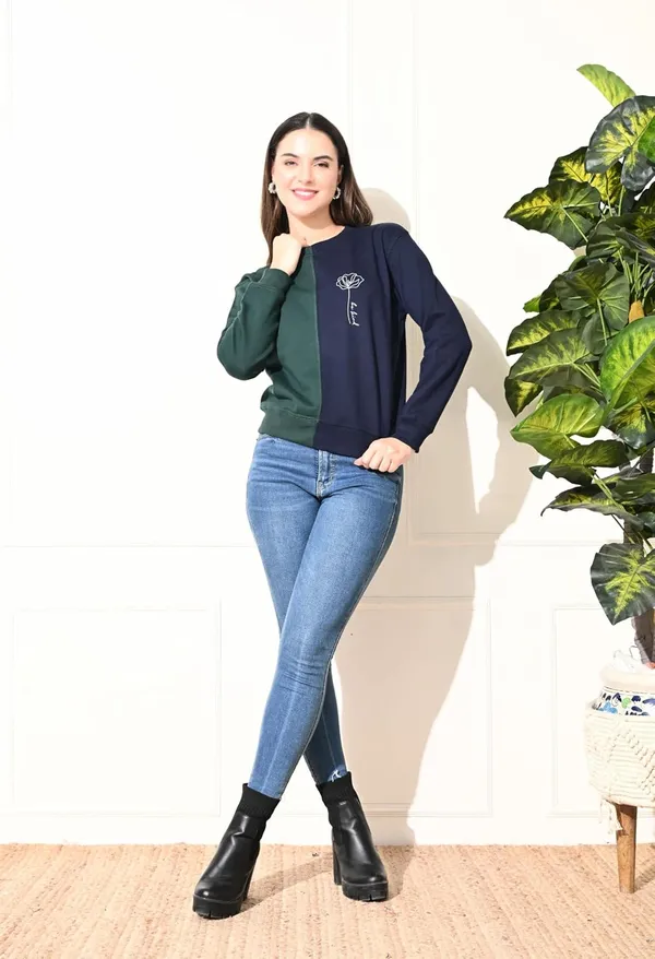 Fabway_Women_S_Colorblock_Sweatshirt_Soft_Cotton_Terry_Pullover_With_Ribbed_Cuffs_Stylish_Winter_Casual_Top_In_Alpha_S_Regular_Blue