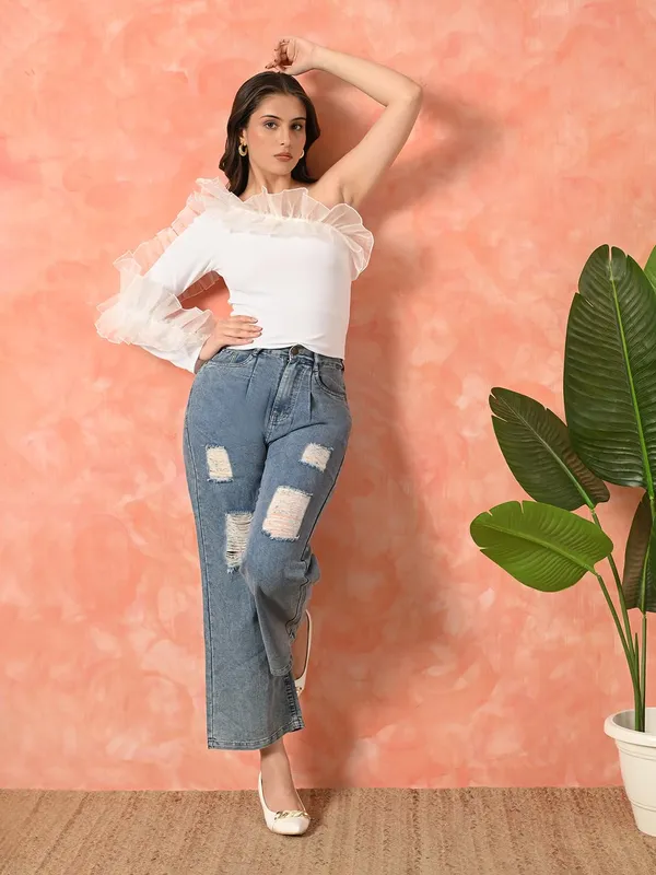 Fabway_Women_One_Shoulder_Ruffle_Top_Stylish_Western_Top_Trendy_Going_Out_Top_Regular_Fit_S_Xxl