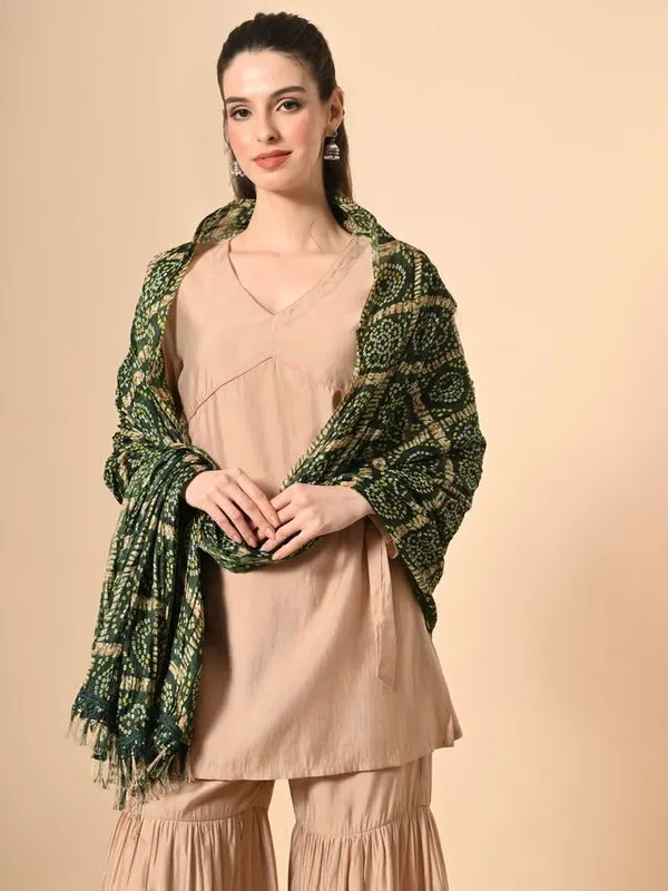 Product_Summary_Fabway_Clothing_Women_Bandhani_Silk_Dupatta_Printed_Ethnic_Dupatta_With_Fringe_Lace_Border_Lightweight_Festive_Dupatta_For_Kurta_Suit_Sets