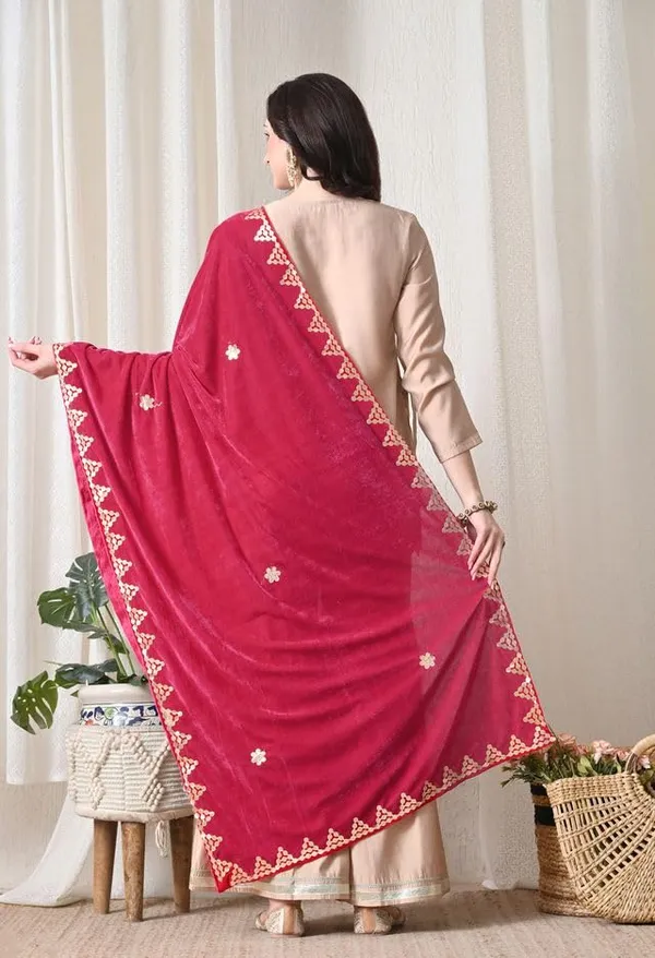 Women_Velvet_Embroidered_Dupatta_Stole_With_Gotta_Patti_Work_Festive_Wedding_Ethnic_Shawl_For_Kurta_Suit_Saree_Lehnga
