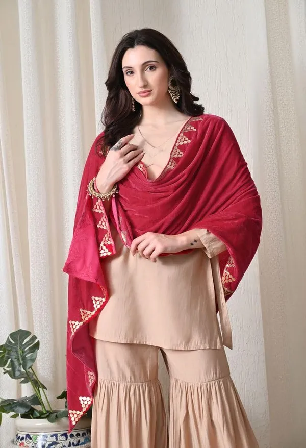 Women_Velvet_Embroidered_Dupatta_Stole_With_Gotta_Patti_Work_Festive_Wedding_Ethnic_Shawl_For_Kurta_Suit_Saree_Lehnga