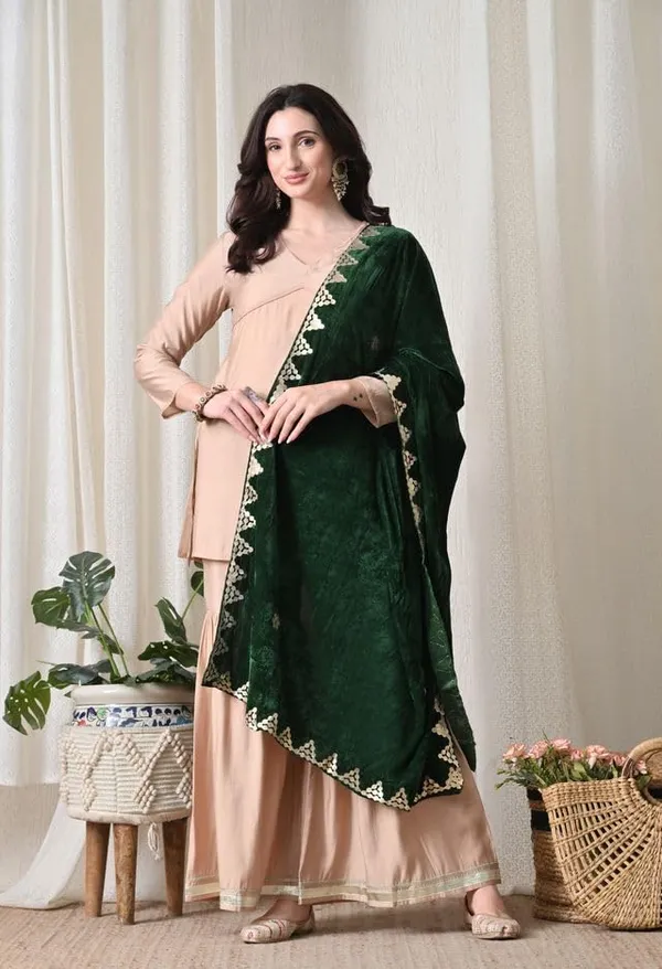 Women_Velvet_Embroidered_Dupatta_Stole_With_Gotta_Patti_Work_Festive_Wedding_Ethnic_Shawl_For_Kurta_Suit_Saree_Lehnga