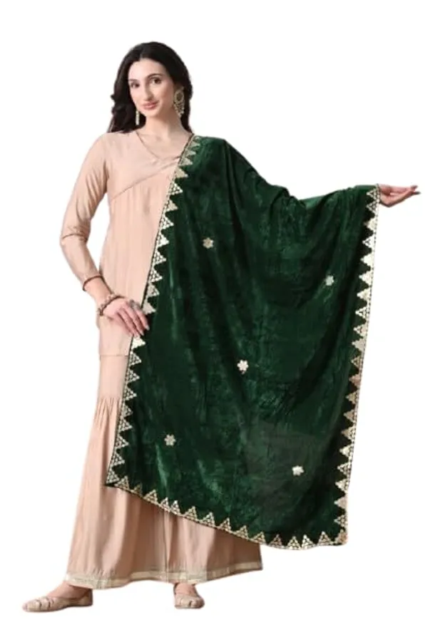 Women_Velvet_Embroidered_Dupatta_Stole_With_Gotta_Patti_Work_Festive_Wedding_Ethnic_Shawl_For_Kurta_Suit_Saree_Lehnga
