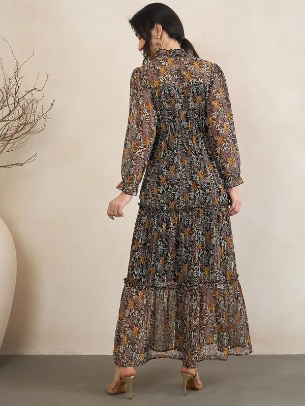 Women_S_Floral_Print_Maxi_Dress_Long_Sleeve_Tiered_Ruffle_High_Neck