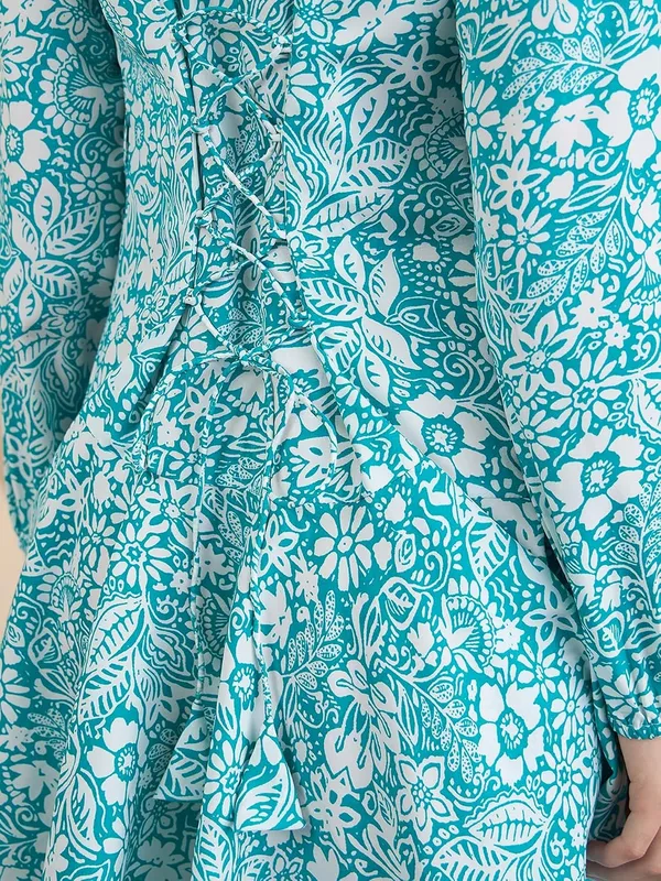 Women_S_Floral_Print_Flared_Shirt_Dress_Long_Sleeve_Collar_Neck_S_Xxl