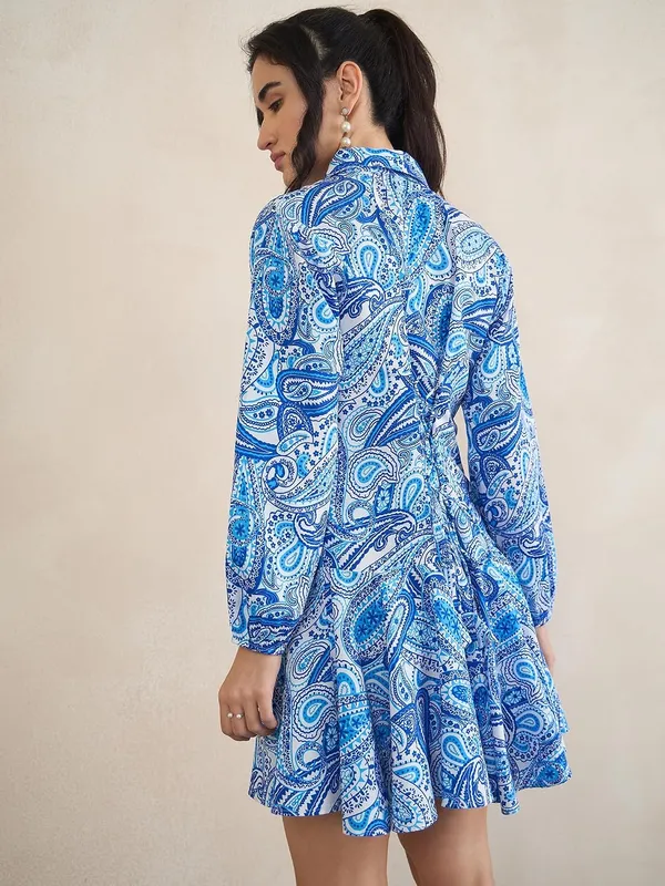 Women_S_Floral_Print_Flared_Shirt_Dress_Long_Sleeve_Collar_Neck_S_Xxl