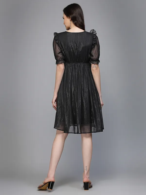 Black_Lurex_Fit_And_Flare_Dress_for_Women