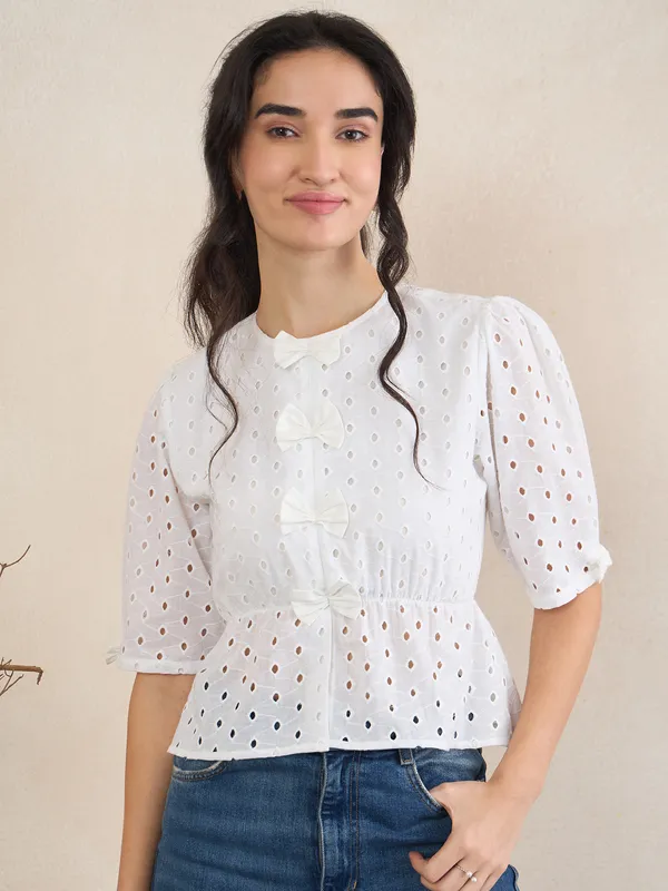 White_Eyelet_Peplum_Top_for_Women