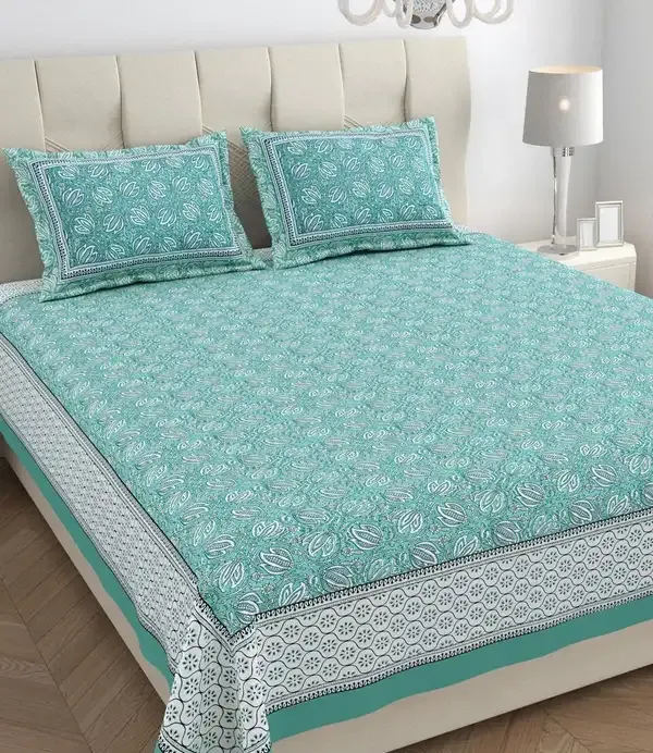 Sky_Blue_Paisley_Print_King_Size_Bedsheet