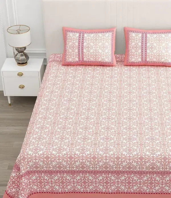Pink_Printed_Ornamental_King_Size_Bedsheet