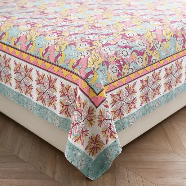 Pink_Floral_Print_King_Size_Bedsheet