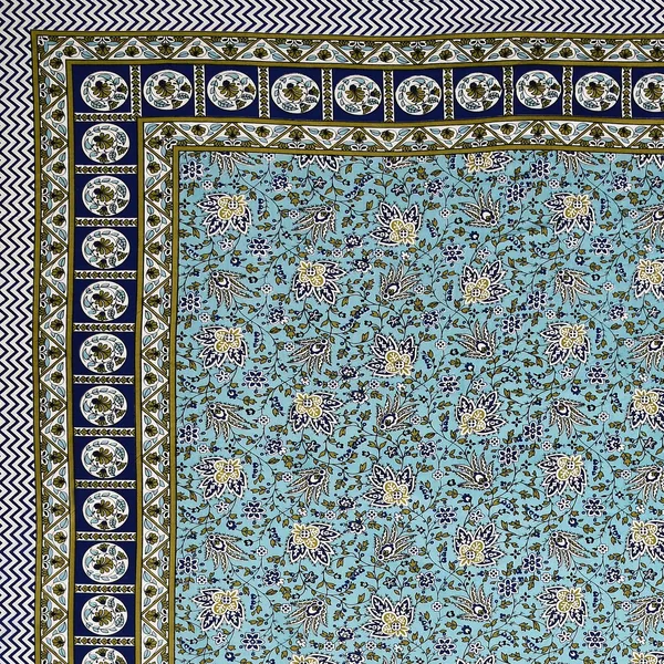 Blue_Floral_Print_King_Size_Bedsheet