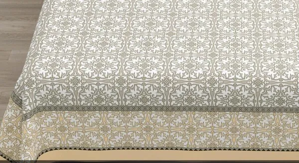 Taupe_Damask_Print_King_Size_Bedsheet