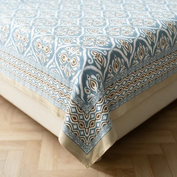 Powder_Blue_Printed_King_Size_Bedsheet