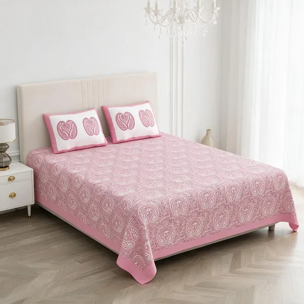 Pink_Paisley_Print_King_Size_Bedsheet