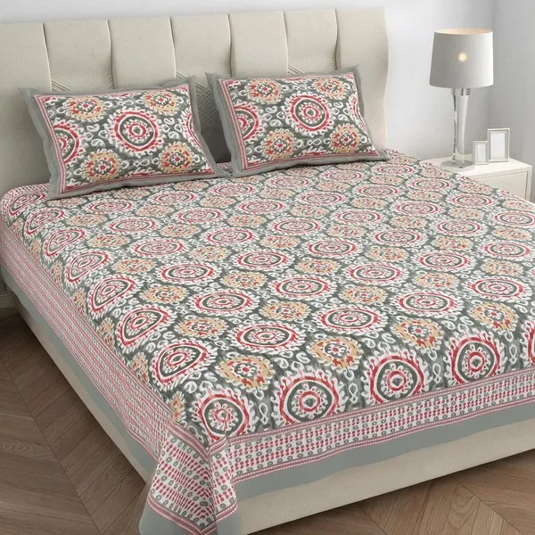 Light_Pink_Printed_Mandala_King_Size_Bedsheet_Set