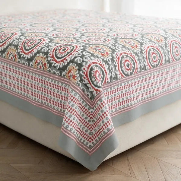 Light_Pink_Printed_Mandala_King_Size_Bedsheet_Set