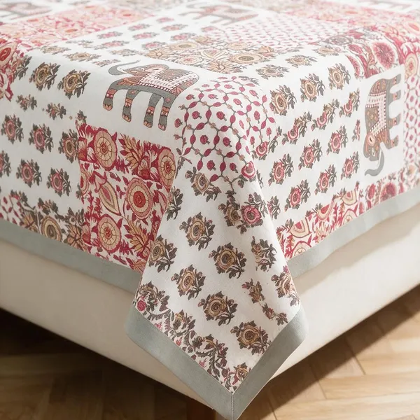 Dusty_Pink_Floral_Printed_King_Size_Bedsheet
