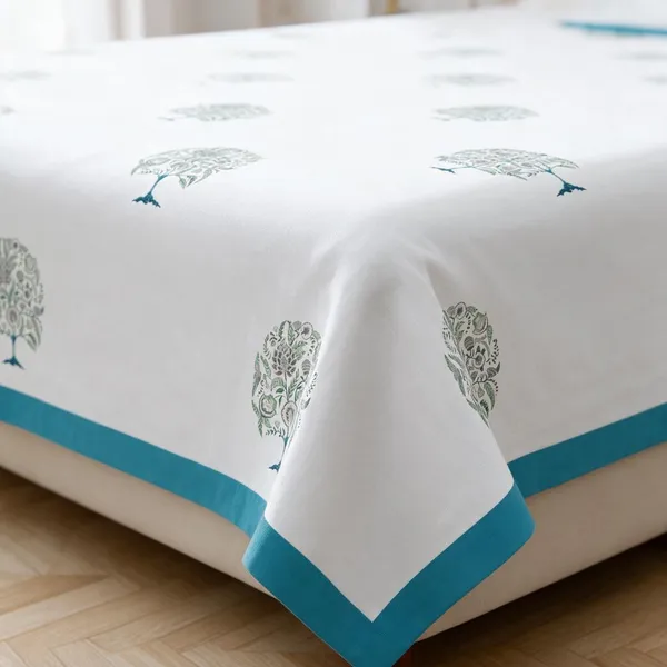 Sky_Blue_Tree_Print_King_Size_Bedsheet