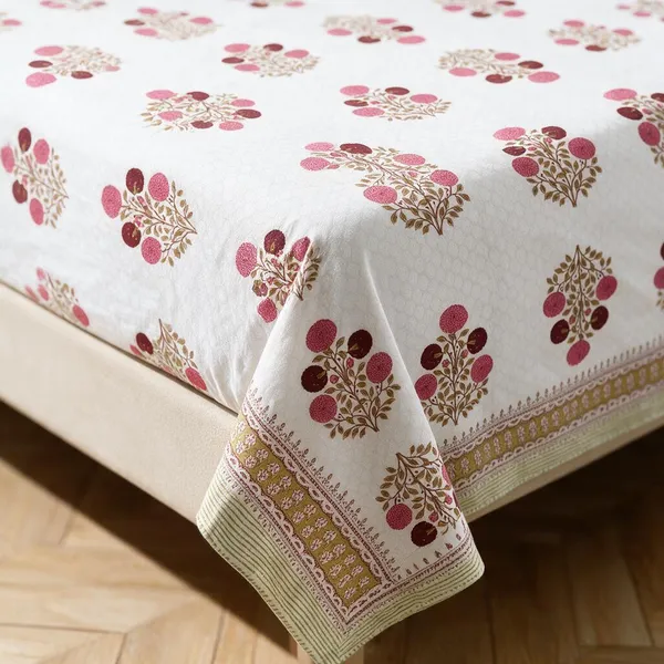 Rose_Pink_Fabric_Floral_Print_King_Size_Bedsheet_Set