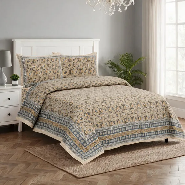 Brown_Printed_Paisley_King_Size_Bedsheet