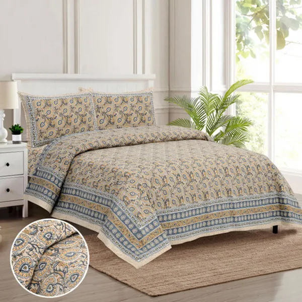 Brown_Printed_Paisley_King_Size_Bedsheet