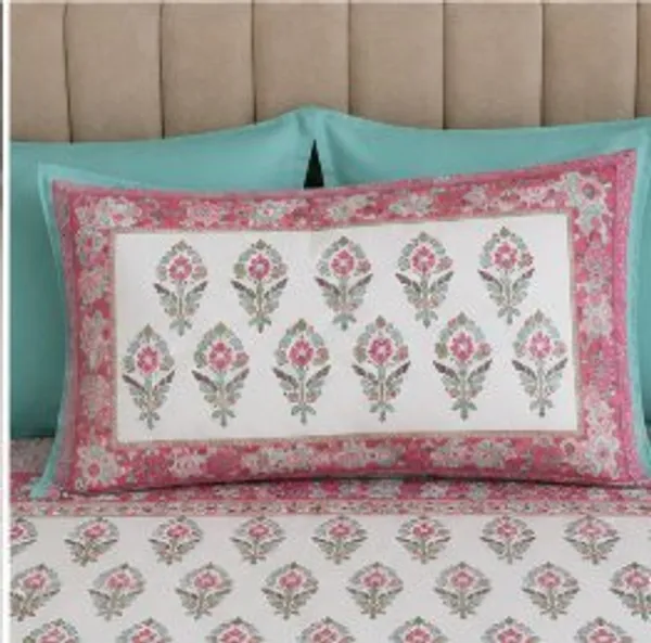 Floral_Print_King_Size_aesthetic_Bedsheet_Set_Thread_Count_140_GSM_200